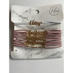 Pack Of 7 Stretchy Wifey Bride Squad Bridesmaids Bracelets Hive & Co
